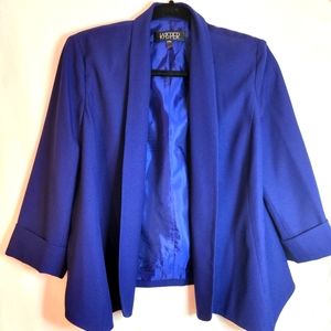 Kasper Jacket Size 10 Navy Blue